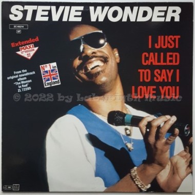 Stevie Wonder - I Just Called To Say I Love You • 12" Vinyl Maxi • MINT - Labyrinth Music