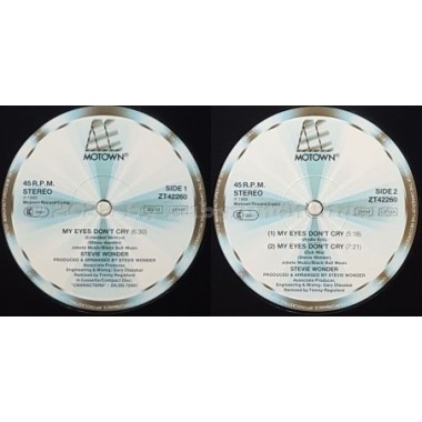 Stevie Wonder - My Eyes Don't Cry • 12" Vinyl Maxi - Labyrinth Music