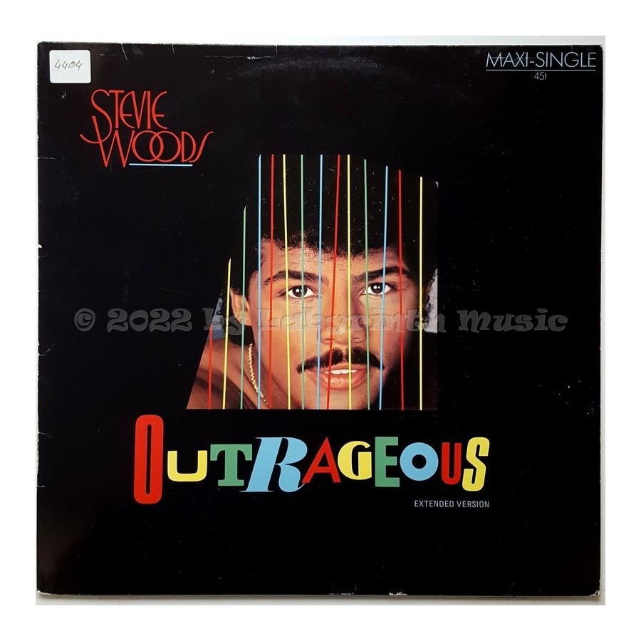 Stevie Woods - Outrageous • 12" Vinyl Maxi • EX - Labyrinth Music