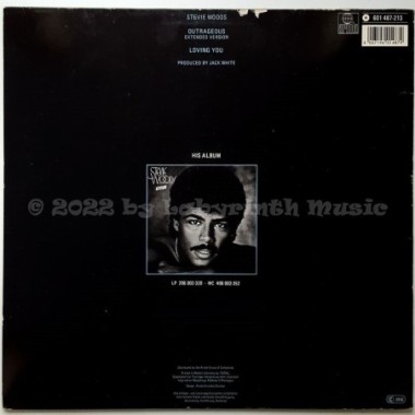 Stevie Woods - Outrageous • 12" Vinyl Maxi • EX - Labyrinth Music