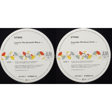 Sting - Love Is The Seventh Wave • 12" Vinyl Maxi • NM - Labyrinth Music