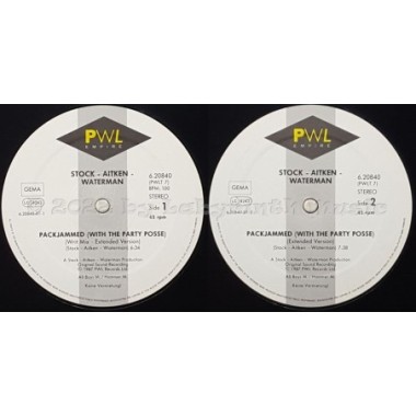 Stock, Aitken & Waterman - Packjammed • 12" Vinyl Maxi - Labyrinth Music