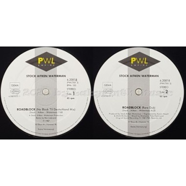 Stock, Aitken & Waterman - Roadblock • Remix • 12" Vinyl Maxi - Labyrinth Music