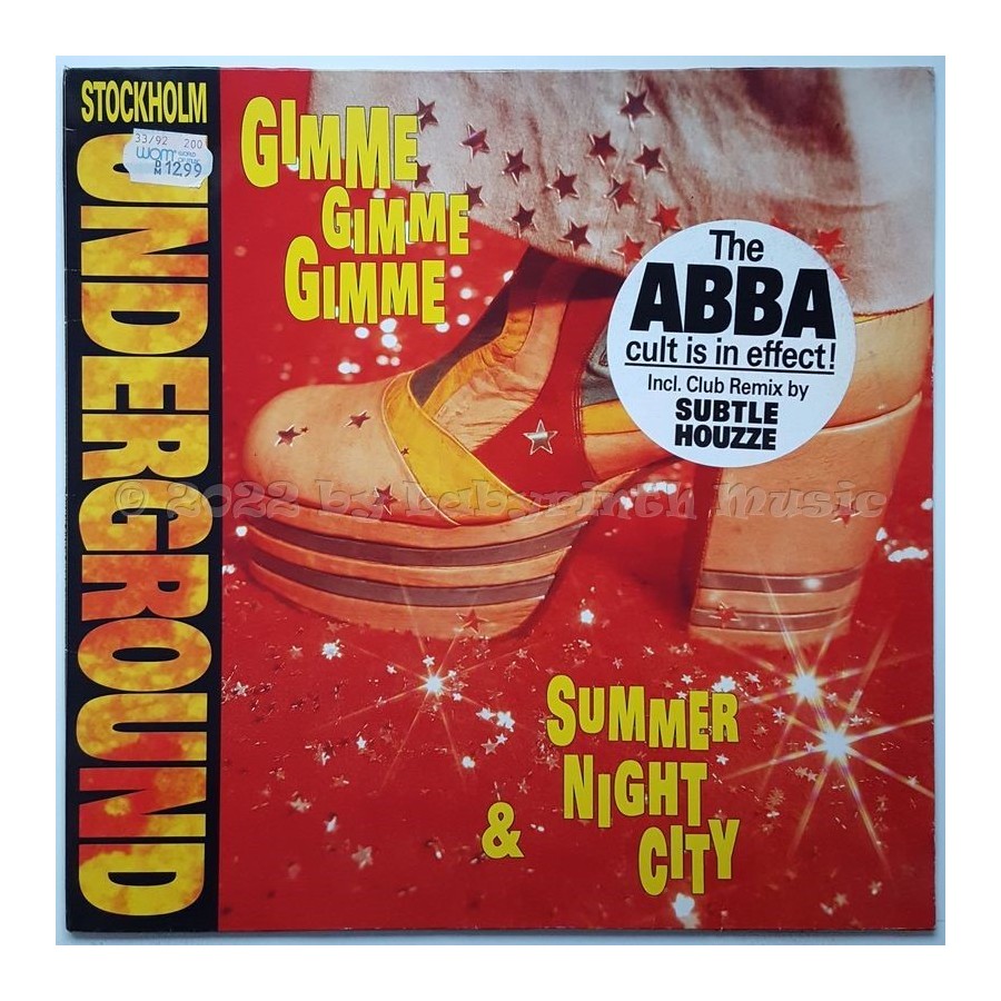 Stockholm Underground - Gimme Gimme Gimme • 12" Vinyl Maxi • EX - Labyrinth Music