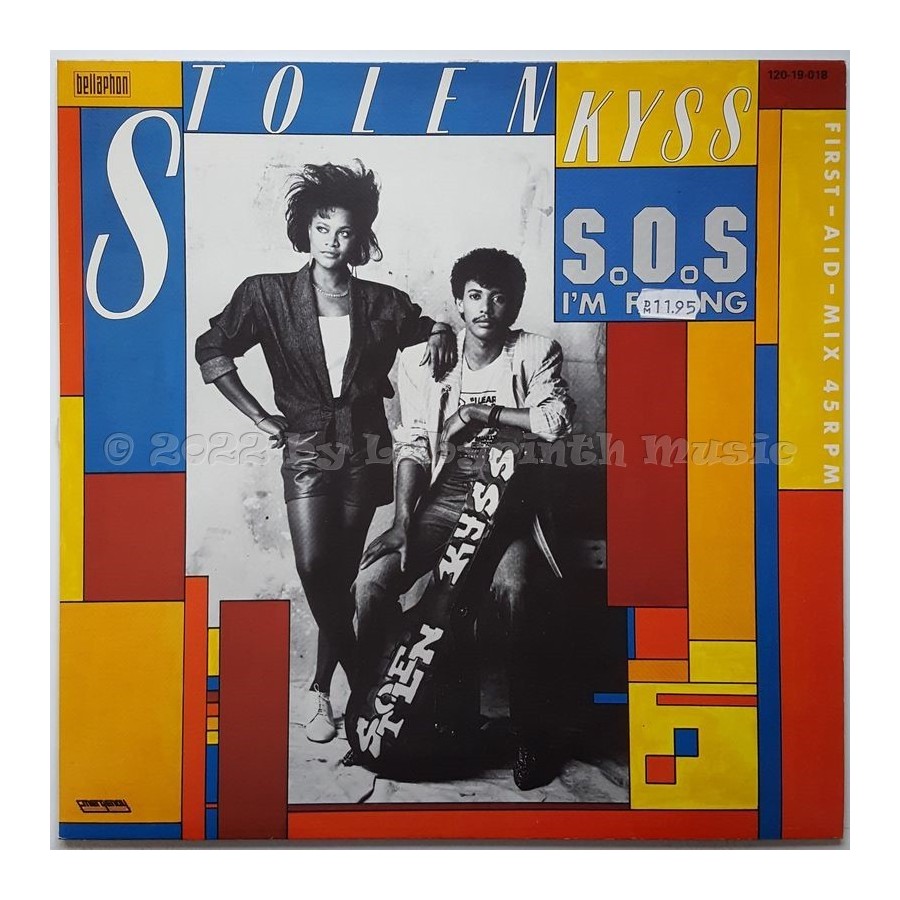 Stolen Kyss - S.O.S. (I'm Falling) • 12" Vinyl Maxi • EX - Labyrinth Music