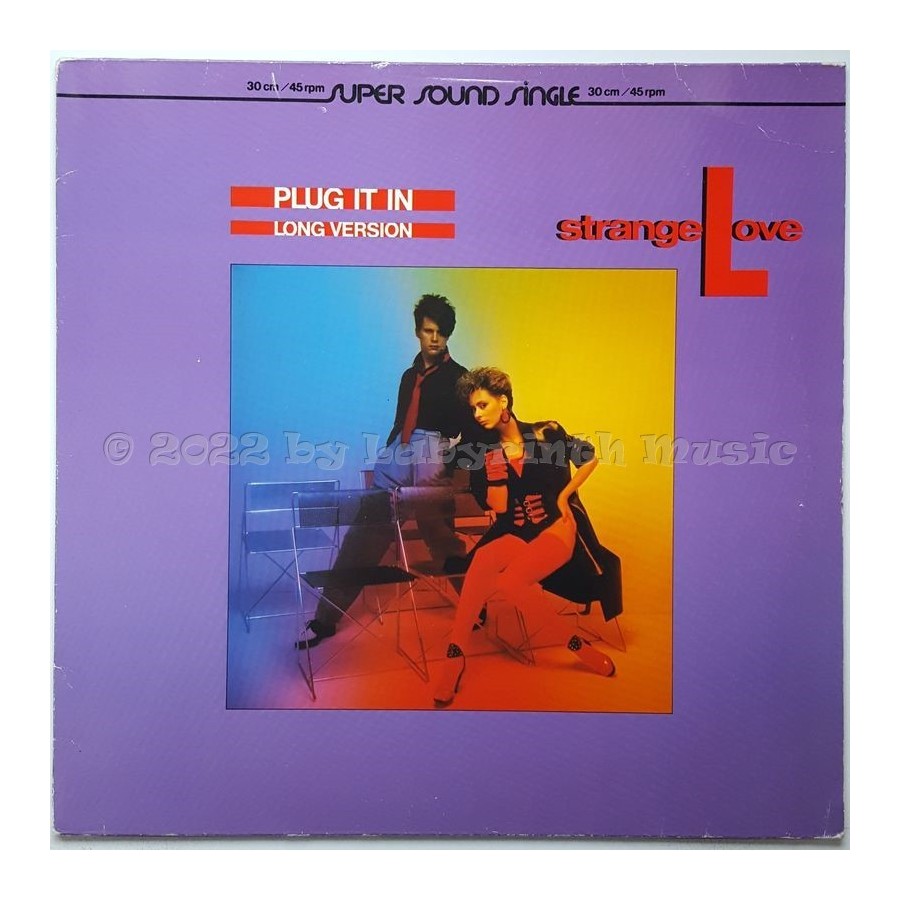 Strange Love - Plug It In • 12" Vinyl Maxi • EX - Labyrinth Music