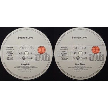 Strange Love - Plug It In • 12" Vinyl Maxi • EX - Labyrinth Music