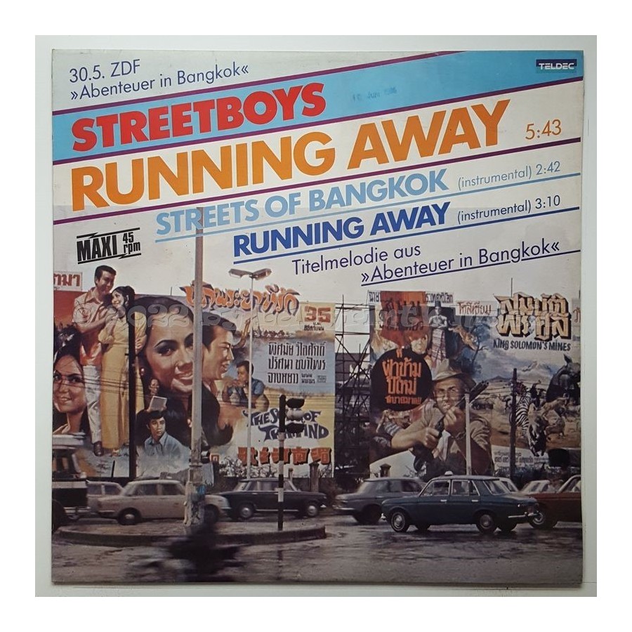 Street Boys - Running Away • 12" Vinyl Maxi - Labyrinth Music
