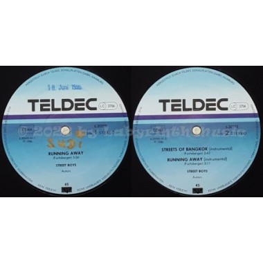 Street Boys - Running Away • 12" Vinyl Maxi - Labyrinth Music