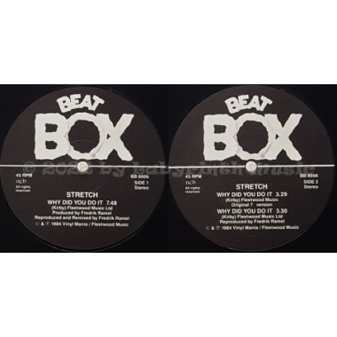 Stretch - Why Did You Do It? • 12" Vinyl Maxi • MINT - Labyrinth Music