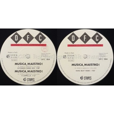 Stripes - Musica, Maestro! • 12" Vinyl Maxi - Labyrinth Music