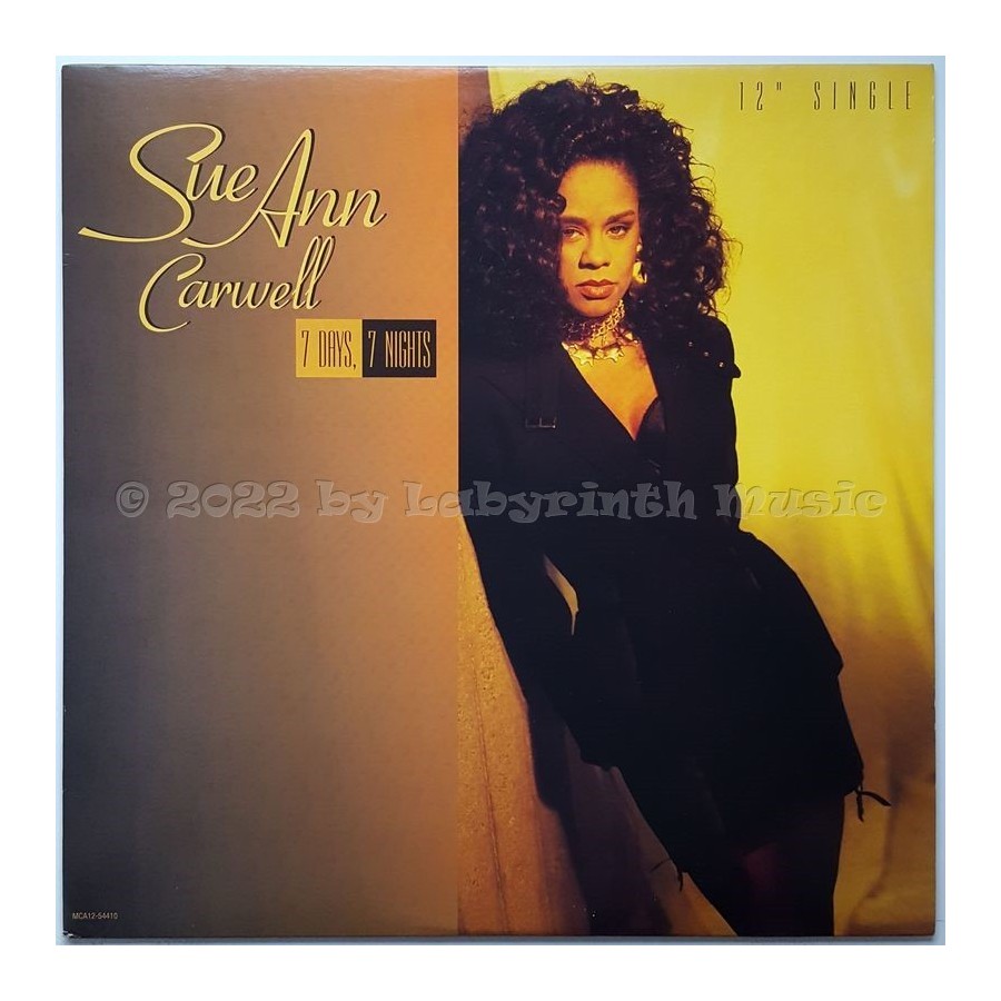 Sue Ann Carwell - 7 Days, 7 Nights • 12" Vinyl Maxi • MINT - Labyrinth Music