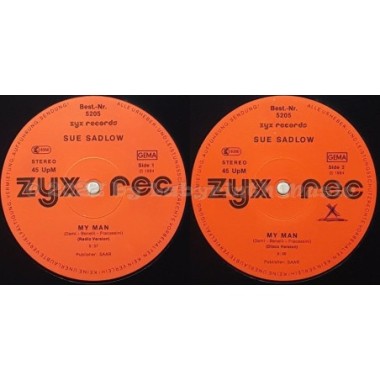 Sue Sadlow - My Man • 12" Vinyl Maxi - Labyrinth Music