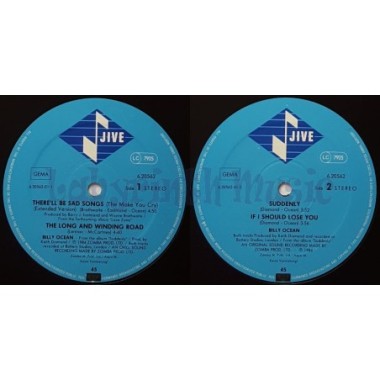 Billy Ocean - There'll Be Sad Songs (To Make You Cry) • 12" Vinyl Maxi • EX - Labyrinth Music