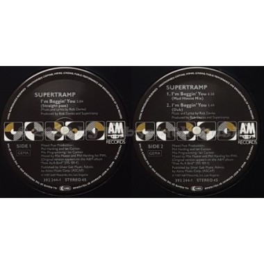 Supertramp - I'm Beggin' You • 12" Vinyl Maxi • EX - Labyrinth Music