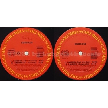 Surface - I Missed • 12" Vinyl Maxi • EX - Labyrinth Music