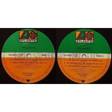 Bingoboys - No Woman No Cry • 12" Vinyl Maxi • MINT - Labyrinth Music