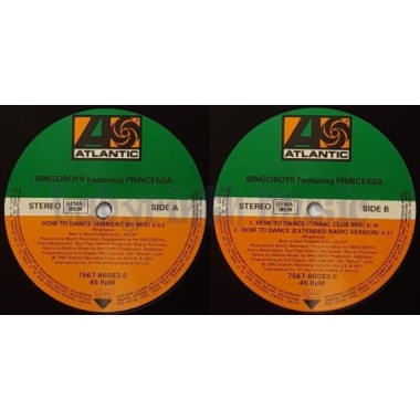 Bingoboys Feat. Princessa - How To Dance • 12" Vinyl Maxi • MINT - Labyrinth Music