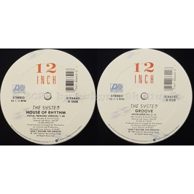 The System - House Of Rhythm • 12" Vinyl Maxi • MINT - Labyrinth Music