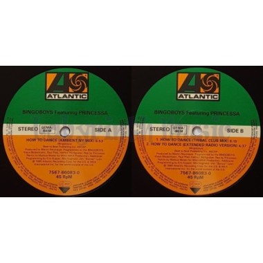 Bingoboys Feat. Princessa - How To Dance • 12" Vinyl Maxi • EX - Labyrinth Music