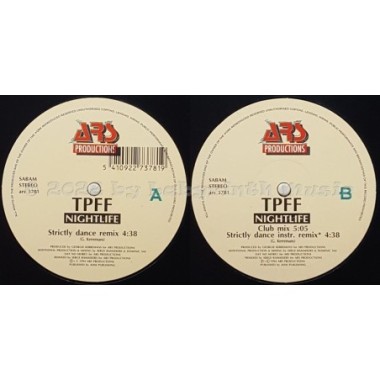 T.P.F.F. - Nightlife • Remix • 12" Vinyl Maxi • EX - Labyrinth Music