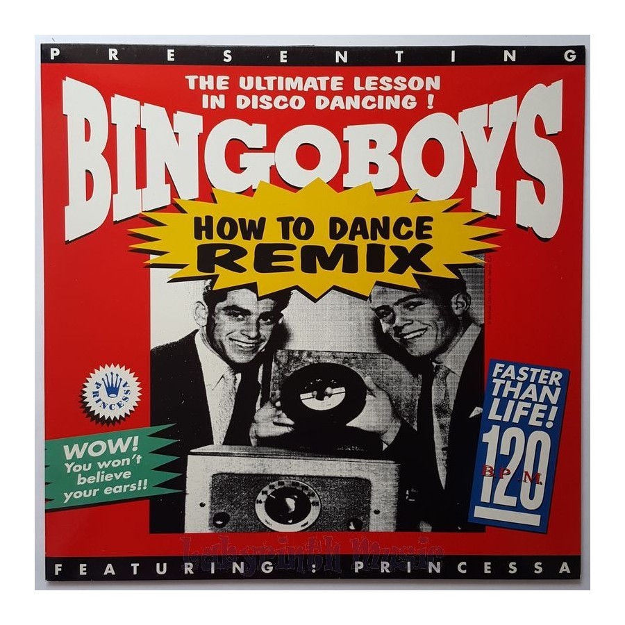 Bingoboys Feat. Princessa - How To Dance (Remix) • 12" Vinyl Maxi • MINT - Labyrinth Music