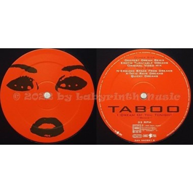 Taboo - I Dream Of You Tonight • Remix • 12" Vinyl Maxi • MINT - Labyrinth Music
