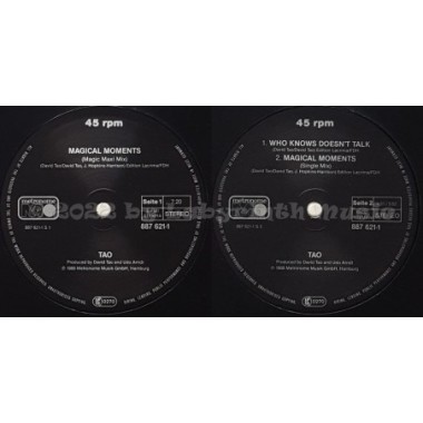 Tao - Magical Moments • 12" Vinyl Maxi • MINT - Labyrinth Music