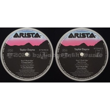 Taylor Dayne - Don't Rush Me • 12" Vinyl Maxi • EX - Labyrinth Music
