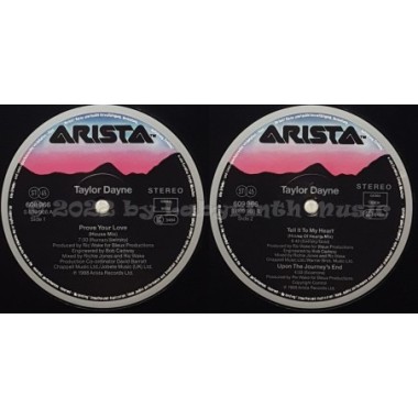 Taylor Dayne - Prove Your Love • House Mix • 12" Vinyl Maxi • EX - Labyrinth Music