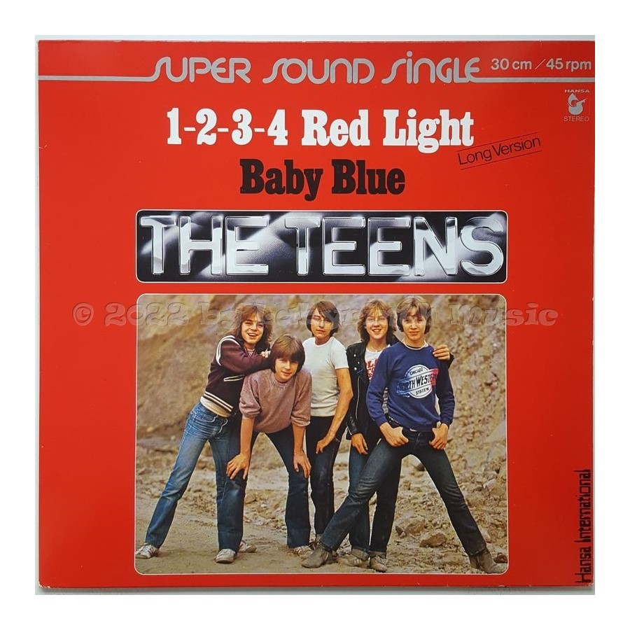 The Teens - 1-2-3-4 Red Light • 12" Vinyl Maxi • NM - Labyrinth Music