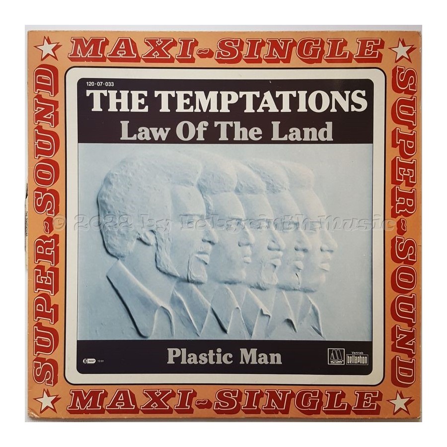 The Temptations - Law Of The Land • 12" Vinyl Maxi - Labyrinth Music