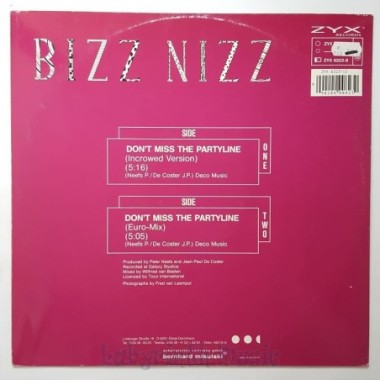 Bizz Nizz - Don't Miss The Partyline • 12" Vinyl Maxi • EX - Labyrinth Music