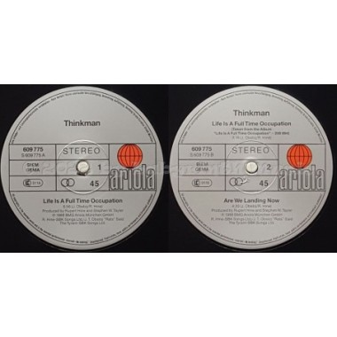 Thinkman - Life Is A Full Time Occupation • 12" Vinyl Maxi • MINT - Labyrinth Music
