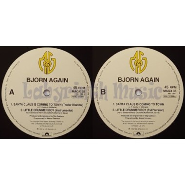 Bjorn Again - Santa Claus Is Coming To Town • 12" Vinyl Maxi - Labyrinth Music