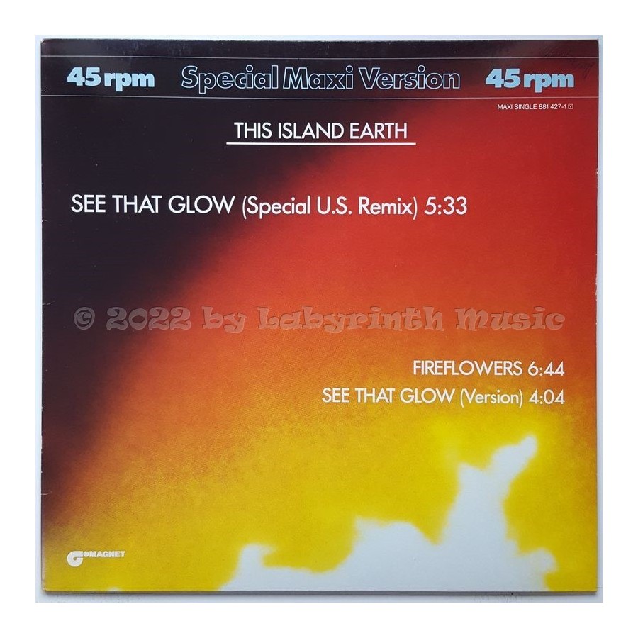 This Island Earth - See That Glow • 12" Vinyl Maxi • EX - Labyrinth Music