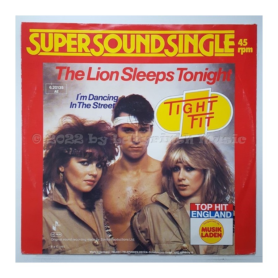 Tight Fit - The Lion Sleeps Tonight • 12" Vinyl Maxi - Labyrinth Music