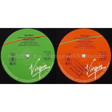 Tim Finn - No Thunder, No Fire, No Rain • 12" Vinyl Maxi - Labyrinth Music