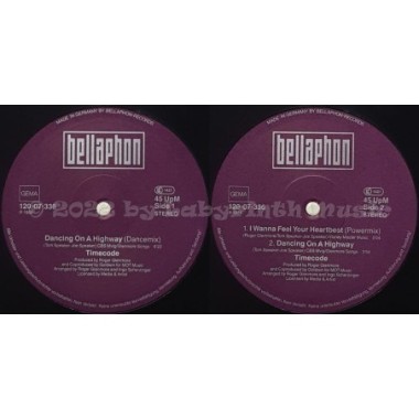 Timecode - Dancing On A Highway • 12" Vinyl Maxi • MINT - Labyrinth Music