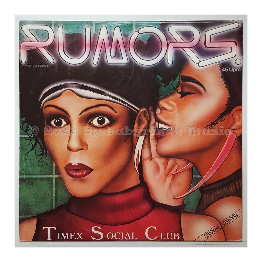 Timex Social Club - Rumors • 12" Vinyl Maxi • EX - Labyrinth Music