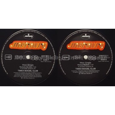 Timex Social Club - Rumors • 12" Vinyl Maxi • EX - Labyrinth Music