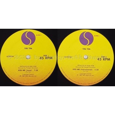 Tin Tin - Kiss Me • 12" Vinyl Maxi • EX - Labyrinth Music