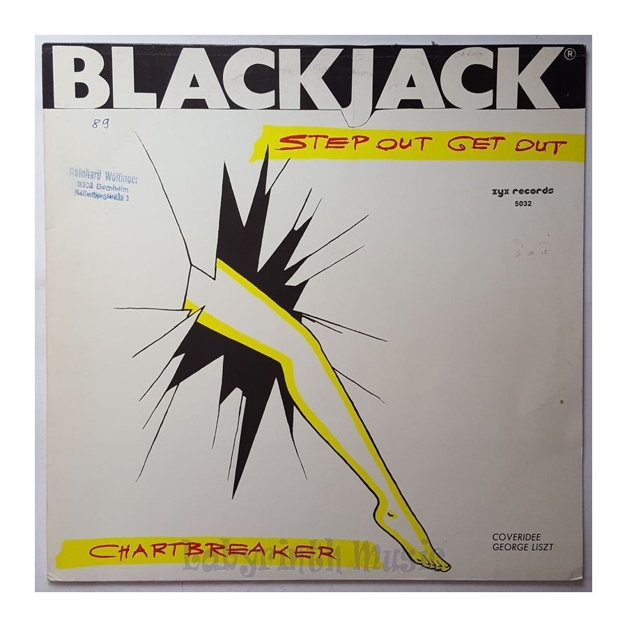 Black Jack - Step Out Get Out • 12" Vinyl Maxi • EX - Labyrinth Music