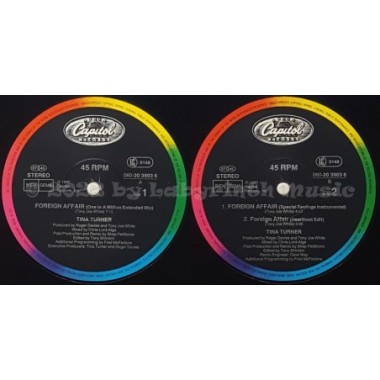 Tina Turner - Foreign Affair • Re-Mix • 12" Vinyl Maxi • MINT - Labyrinth Music