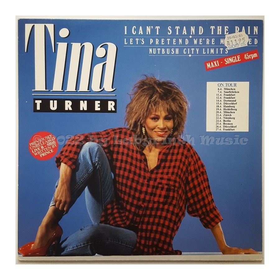Tina Turner - I Can't Stand The Rain • 12" Vinyl Maxi • EX - Labyrinth Music