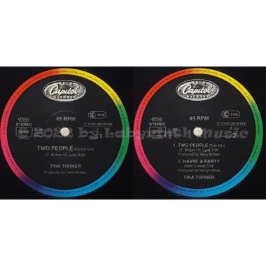 Tina Turner - Two People • 12" Vinyl Maxi - Labyrinth Music