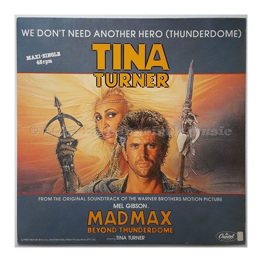 Tina Turner - We Don't Need Another Hero • 12" Vinyl Maxi - Labyrinth Music