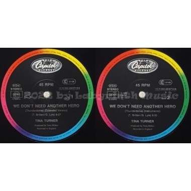 Tina Turner - We Don't Need Another Hero • 12" Vinyl Maxi - Labyrinth Music