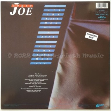 Tokyo Joe - All The King's Men • 12" Vinyl Maxi • MINT - Labyrinth Music