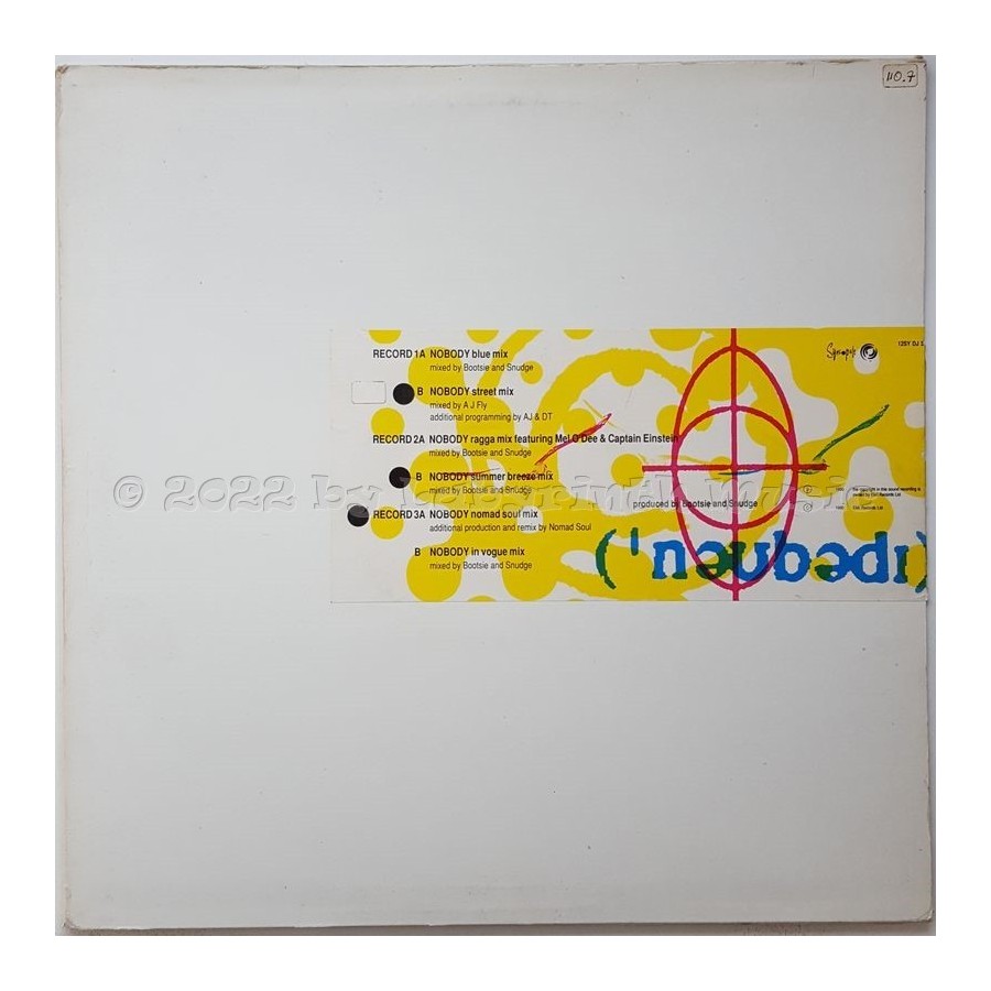 Tongue N Cheek - Nobody • 12" Vinyl Maxi • MINT - Labyrinth Music